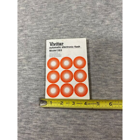 Vivitar Model 283 Auto Flash Instruction Camera Manuals & Guides - Picture 5 of 6